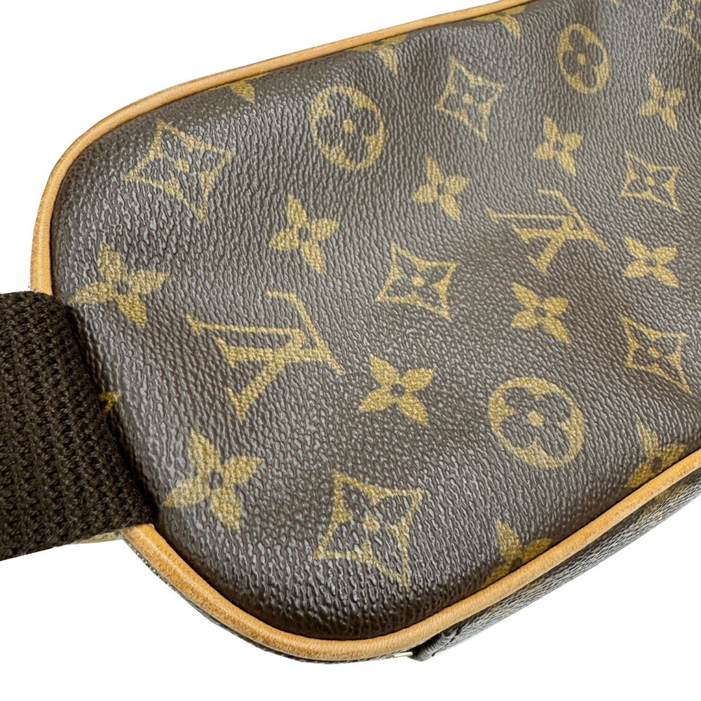 LOUIS VUITTON Authentic Brown Monogram Pochette Shoulder Bag - Picture 5 of 11